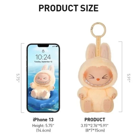 [NEW] POP MART Labubu Have a Seat Vinyl Plush Keychain Blind Box Dada Pink - Picture 11 of 12